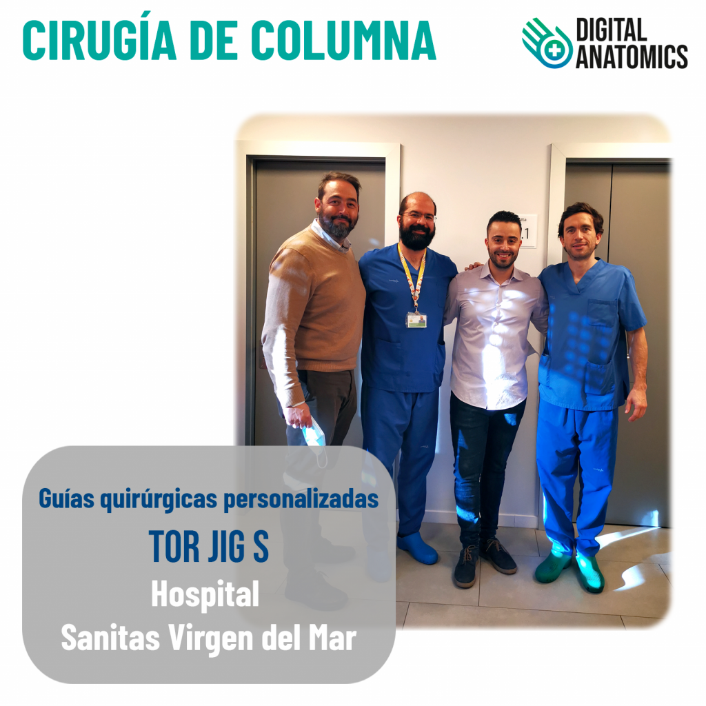 Guías quirúrgicas personalizadas TOR JIG S en el Hospital Sanitas Virgen del Mar (Madrid)